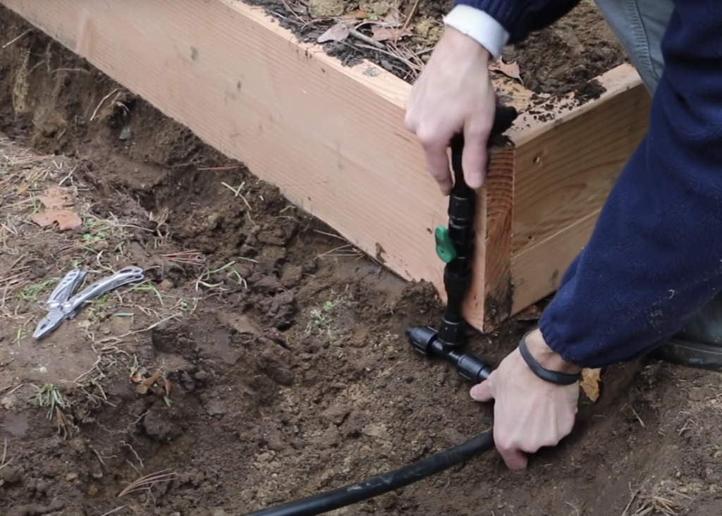 Installing Drip Irrigation on a Raised Bed
