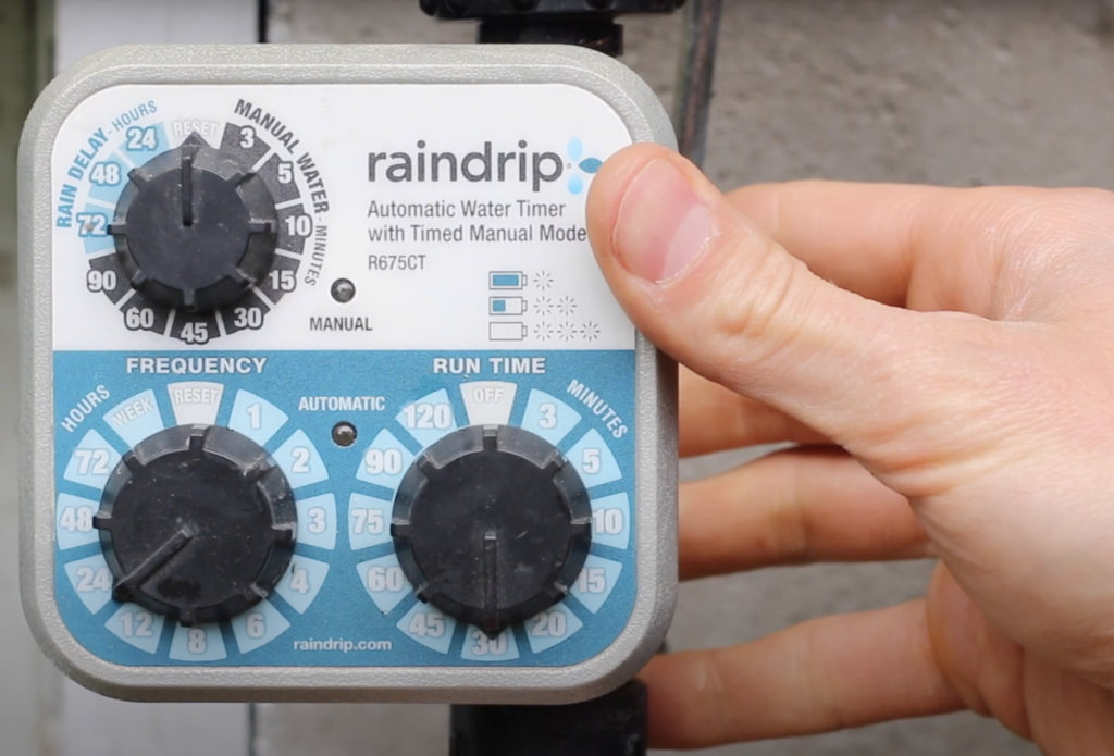 Raindrip R675CT Manual Dials