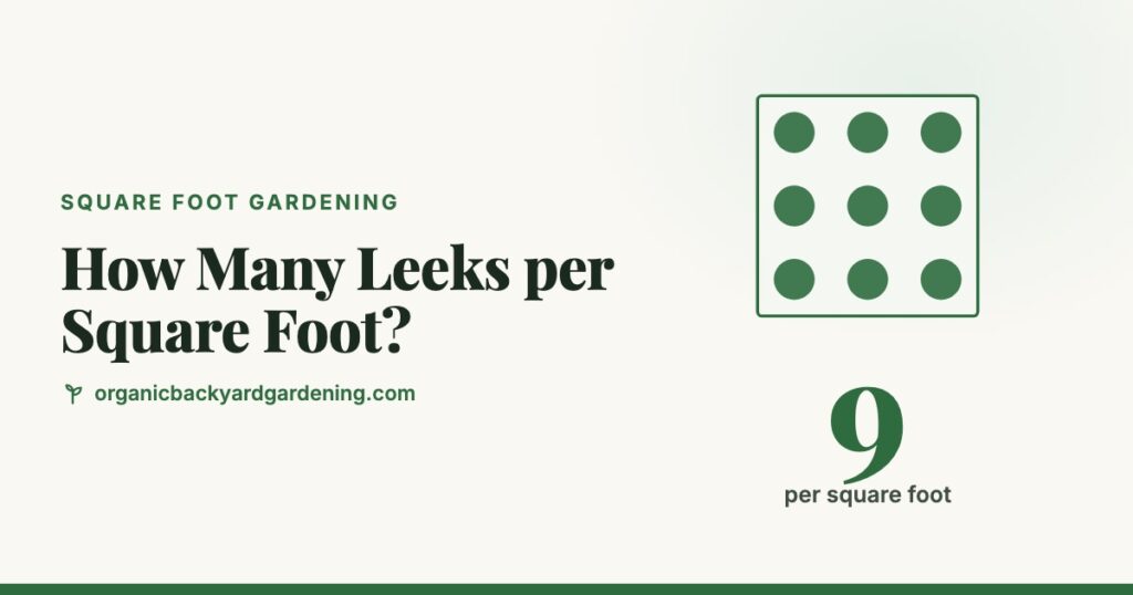 How Many Leeks per Square Foot?