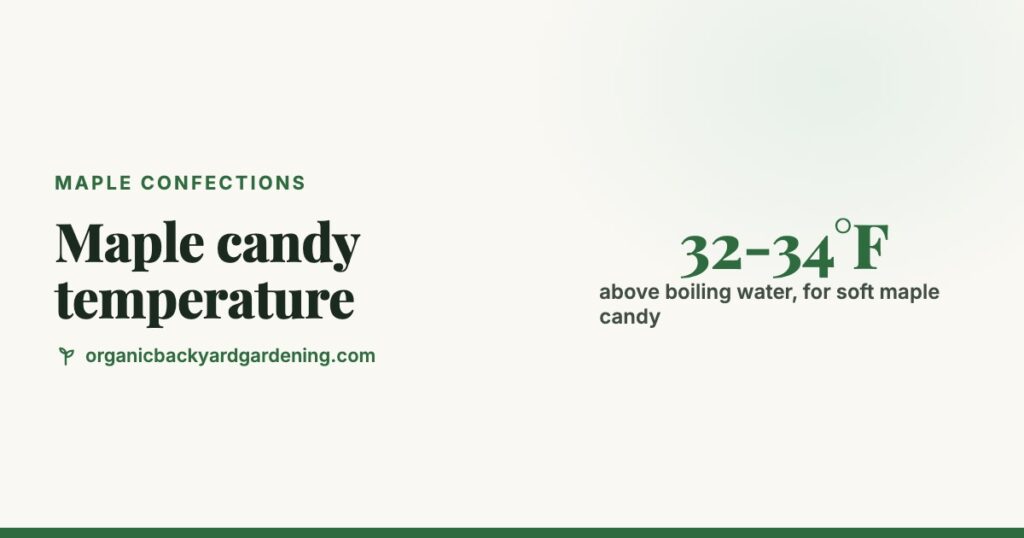 Maple Candy, Cream and Sugar Temperatures (Adjusted for Altitude)
