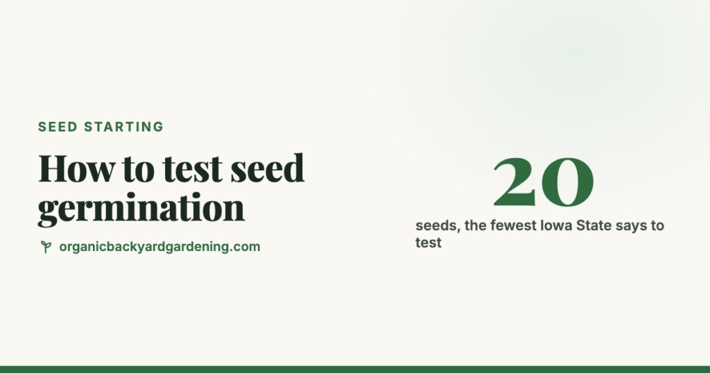 Paper Towel Germination Test: How to Test Old Seeds